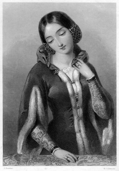 波西米亚的安妮（Anne of Bohemia），英格兰理查德二世的皇后配偶。 作者 爱德华兹