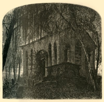 鹅溪的圣詹姆斯教堂"，1872年。   作者 WJ林顿