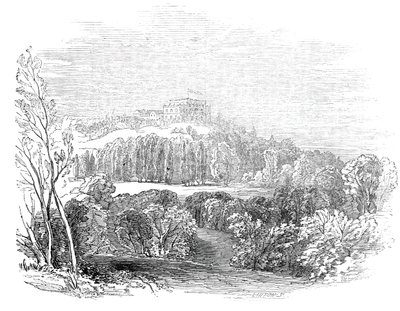 乌滕堡的夏宫--来自阿尔伯特亲王殿下的绘画，1845年。 作者 WJ林顿