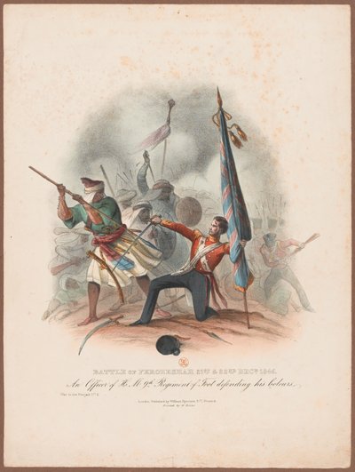 ？Ferozeshah战役（1845年12月21日至22日）。第9军团的军官捍卫了自己的色彩？ 作者 W·科勒