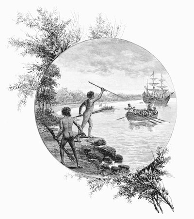 反对库克船长登陆的原住民，1770年1886年。 作者 麦克劳德