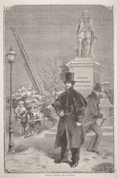 19世纪50年代的伦敦警察（雕版画 作者 WR（后）伍兹