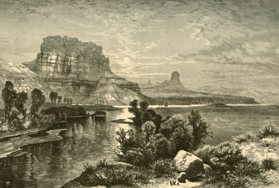 绿河的悬崖》，1874年。   作者 W·罗伯茨