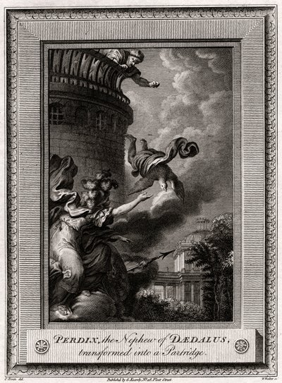 Peredix，Daedalus的外transformed，变成了Part，1774年 作者 沃克