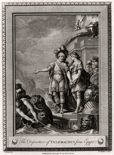泰勒马克斯（Telemachus）从埃及出发，1775年 作者 沃克