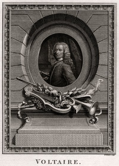伏尔泰，1774年 作者 沃克
