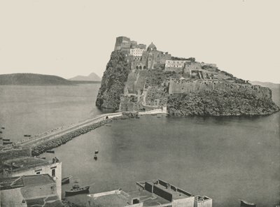 意大利伊斯基亚的阿拉贡城堡，1895年。 作者 W和S有限公司