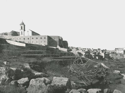 耶稣诞生教堂，伯利恒，巴勒斯坦，1895年。 作者 W和S有限公司