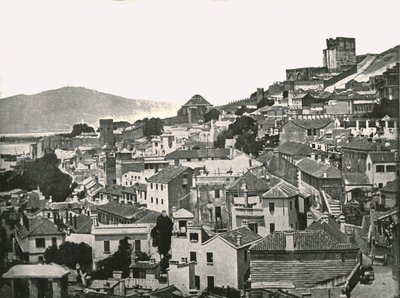 镇景，直布罗陀，1895年。 作者 W和S有限公司