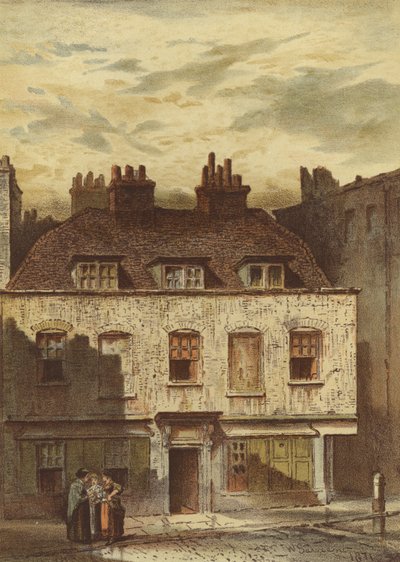 Old Houses，Dyott Street，Bloomsbury（chromolitho） 作者 沃尔多·萨金特