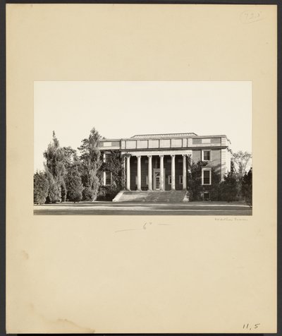 [惠顿学院：图书馆（1923 年）] 作者 沃克·埃文斯