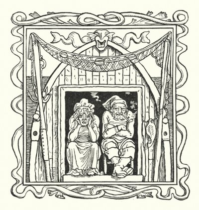 渔夫和他的妻子（雕版画 作者 沃尔特（后）起重机
