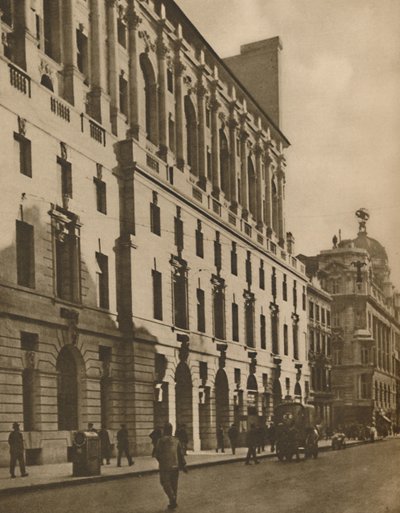 伦敦街（Moorgate Street）的新伦敦建筑代表，c1935年。 作者 沃尔特·贝宁顿