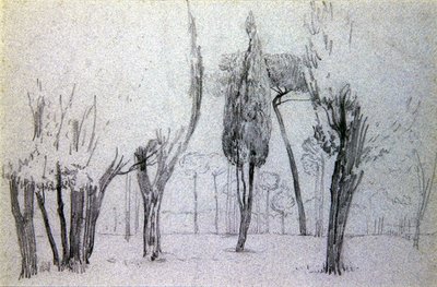 五幅画（纸上铅笔）（另见351097和351098）。 作者 沃尔特克兰