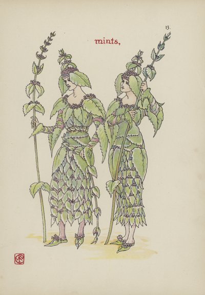 莎士比亚花园的鲜花 作者 沃尔特克兰