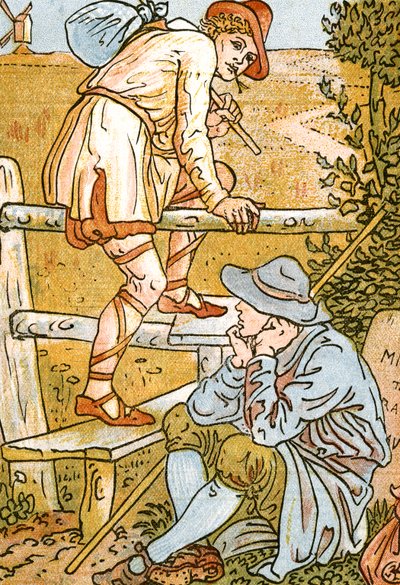 Jog On，Jog On，Pan-Pipes的歌曲插图，旧歌曲，新安排和Theo伴奏。 Marzials，1884年由George Routledge＆Sons在伦敦出版（de 作者 沃尔特克兰