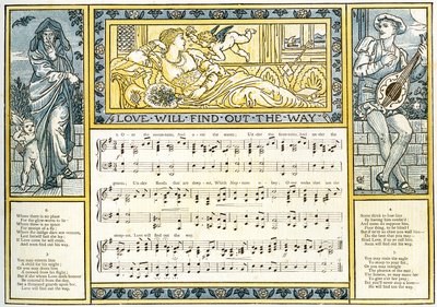 “爱将找到方向”，歌曲插图来自&39;泛管&39;，旧书，新安排和西奥的陪伴。 Marzials，1884年由George Routledge und Sons在伦敦出版（c 作者 沃尔特克兰