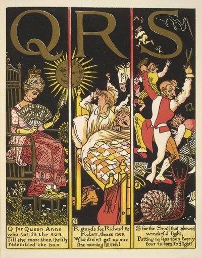 QRS- Q 代表安妮女王；R 代表理查德和罗伯特；S 代表蜗牛 作者 沃尔特克兰
