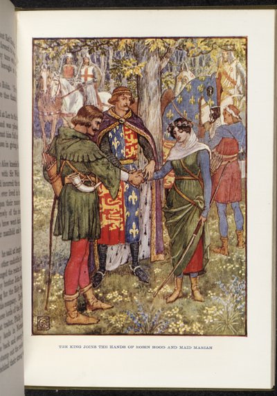 罗宾汉和少女玛丽安 作者 Walter Crane