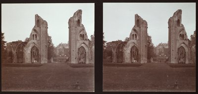 Glastonbury Abbey, Glastonbury, Mendip, Somerset, 1913年。 作者 沃尔特·爱德华·泽赫特迈尔