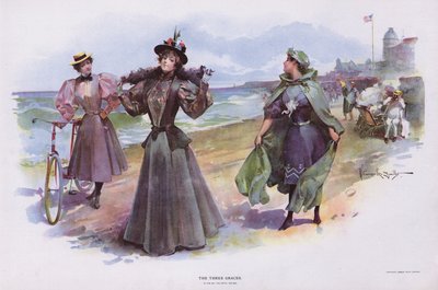 三位女神（彩色石版画） 作者 沃尔特·格兰维尔·史密斯