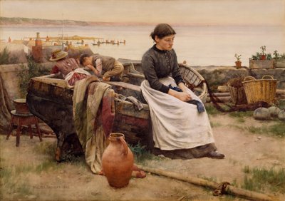 “但是哦，那只消失的手的触摸”，1888年 作者 Walter Langley