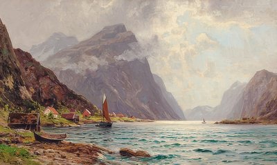 Fjordlandschaft 作者 沃尔特·莫拉斯（Walter Moras）