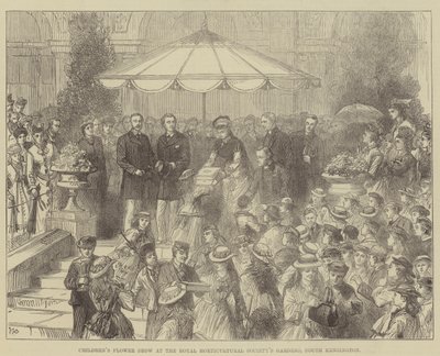 儿童花卉展在南肯辛顿皇家园艺学会花园举行 作者 沃尔特·佩吉特