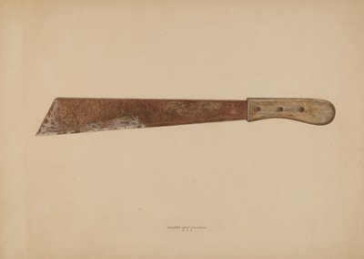 玉米刀，1939年。 作者 沃尔特·普拉夫克