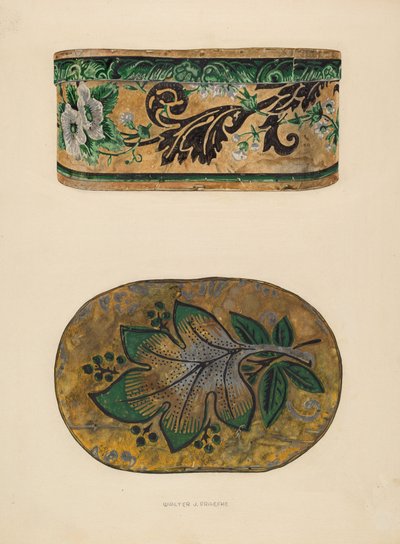 帽盒，约1937年。 作者 沃尔特·普拉夫克