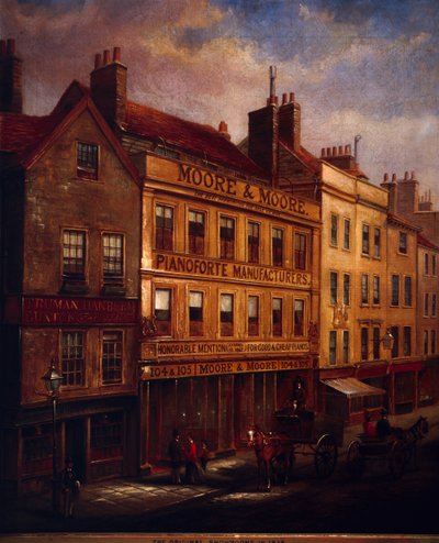 1871年和1872年，伦敦的Bishopsgate餐厅 作者 沃尔特·里德尔