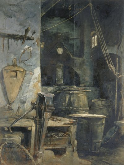 贝尔铸造厂，德国，约1874年。 作者 沃尔特·斯劳（Walter Shirlaw）