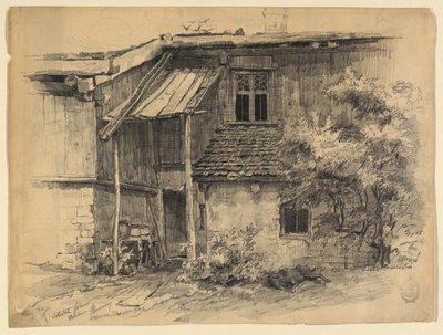 巴伐利亚州波林的住宅背面景观 作者 沃尔特·斯劳（Walter Shirlaw）
