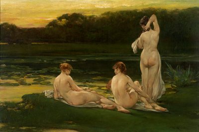 睡莲，1889年以前。 作者 沃尔特·斯劳（Walter Shirlaw）