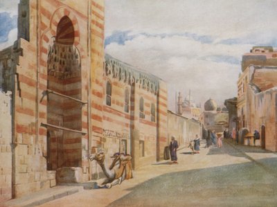 Saida Zeineb区的一个清真寺，开罗 作者 Walter Spencer Stanhope Tyrwhitt