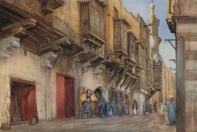 街景，Bab-el-Sharia，开罗 作者 沃尔特·斯潘塞·斯坦霍普·特惠特