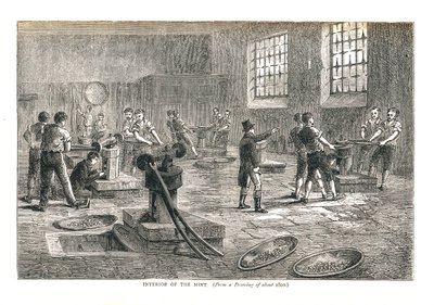 1878年左右的绘画中的薄荷内部 作者 沃尔特·桑伯里