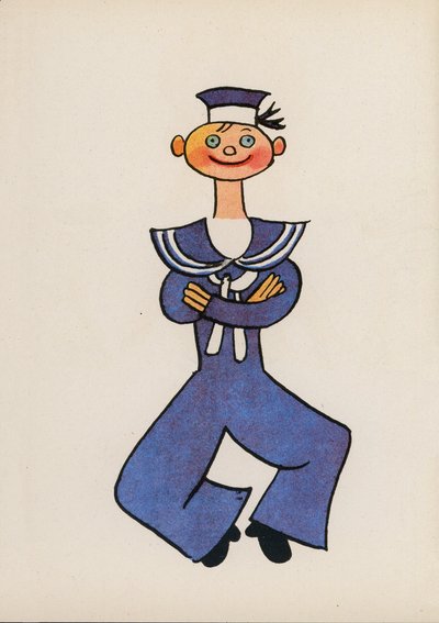沃尔特-特里尔的《疯狂的人们》之一（彩色石版画） 作者 沃尔特·特里尔