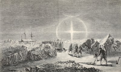 冰上的葬礼，1859年Paraselena（模拟月亮）的影响 作者 沃尔特·威廉·梅