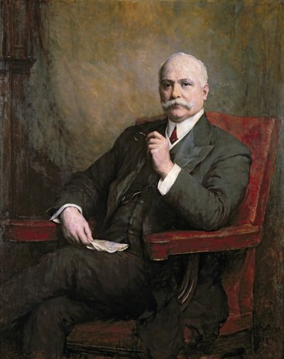 Edward Hopkinson Holden爵士的肖像（1848-1919）1911年的第一个男爵 作者 Walter William Ouless