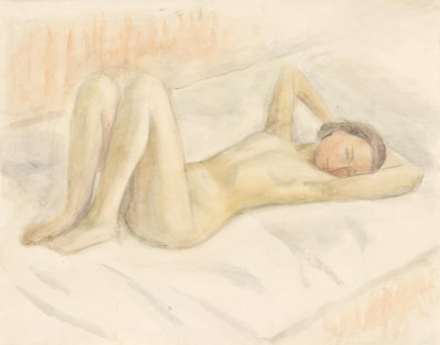 躺着的女性裸体 作者 瓦尔特·加梅里斯