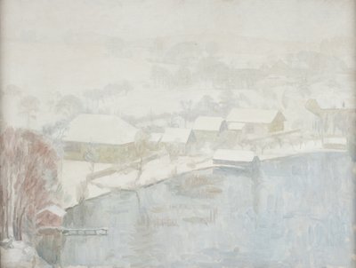 湖畔冬景 作者 瓦尔特·加梅里斯