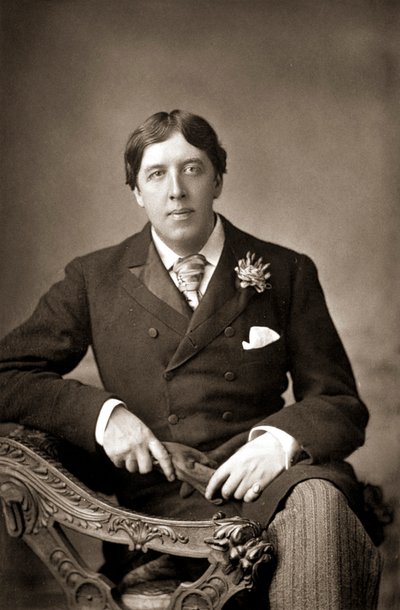 Oscar WiIde，爱尔兰作家、机智的人和剧作家，约1890年 作者 魔杖唐尼