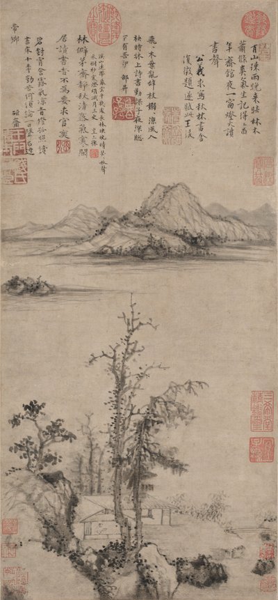 秋树掩映中的学者隐居地 作者 王福