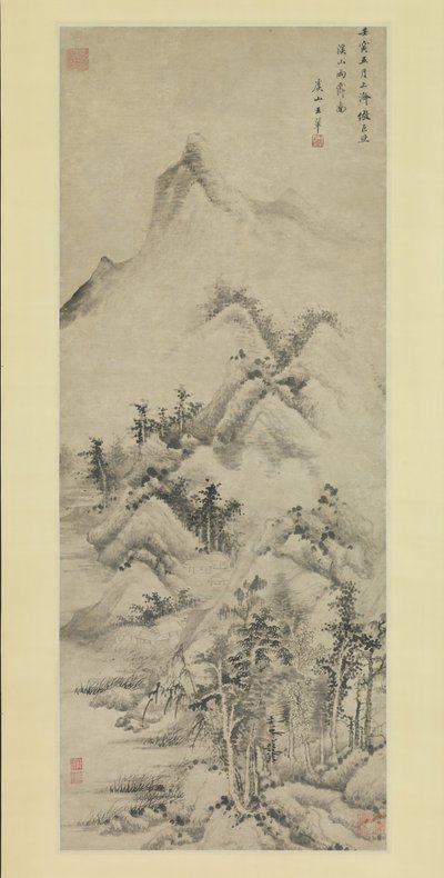 1662年，雨后在溪流和山脉上进行清理。 作者 王辉