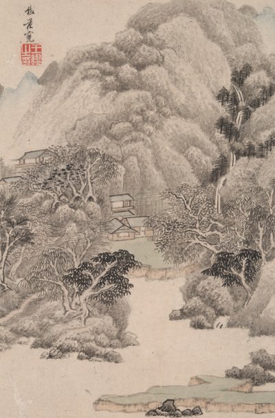 各种古代大师风格的山水画：范宽山水画（990 年 作者 王健