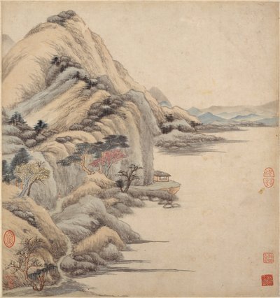 17世纪古代大师风格的风景。 作者 王健