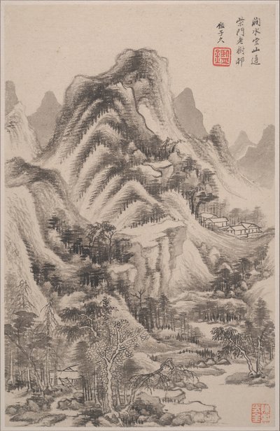风景如画的古代大师，建于1668年。 作者 王健