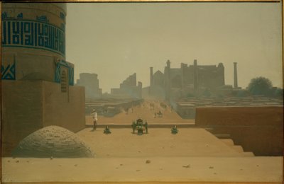 早上从城堡的撒马尔罕大街 作者 Wassili W.Werestschagin