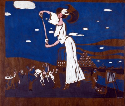 瓦西里·康定斯基（或瓦西里·康定斯基或康定斯基）绘画的法国面包店广告海报 作者 瓦西里·康定斯基